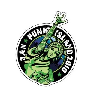 The statue of liberty guitar rock paster stickers Punk car sticker waterproof on film | Компьютеры и офис