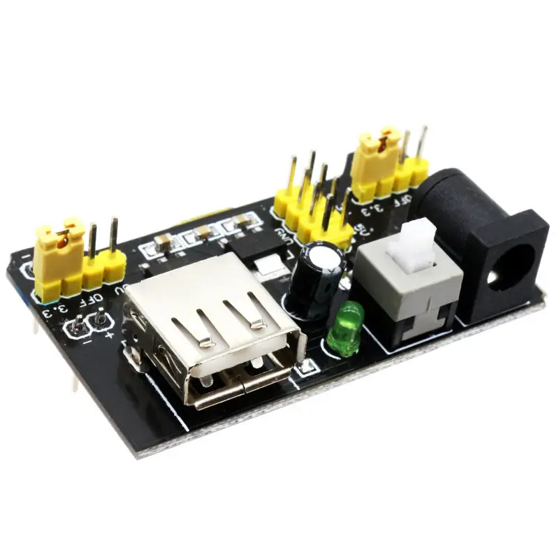 Glyduino New Breadboard Power Supply Module 3.3V 5V High Quality Solderless Bread Board DIY for MB-102
Glyduino New Breadboard Power Supply Module 3.3V 5V High Quality Solderless Bread Board DIY for MB-102