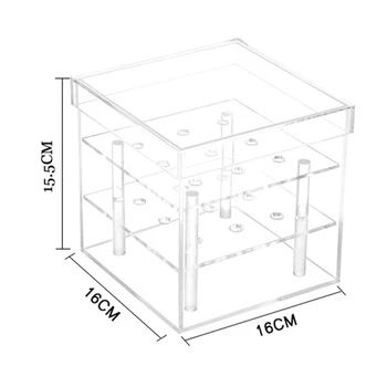 LBME New Fashion Clear Acrylic Rose Flower Box Makeup Organizer Cosmetic Tools Holder Flower Gift Box For Girlfriend Woman With
LBME New Fashion Clear Acrylic Rose Flower Box Makeup Organizer Cosmetic Tools Holder Flower Gift Box For Girlfriend Woman With