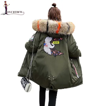 Winter Jackets Women Coats Big fur collar Hooded Wadded Jacket Embroidery Long Parkas Women Thicken Warm Cotton Jackets LDT688
Winter Jackets Women Coats Big fur collar Hooded Wadded Jacket Embroidery Long Parkas Women Thicken Warm Cotton Jackets LDT688