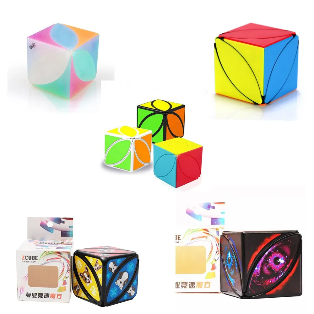 QiYi Mofangge Ivy Cube Leaf Speed Cube Strange Shape Twisty Magic Cube Fanxin Zcube Devil Eye Version Dog Version Stickerless
QiYi Mofangge Ivy Cube Leaf Speed Cube Strange Shape Twisty Magic Cube Fanxin Zcube Devil Eye Version Dog Version Stickerless