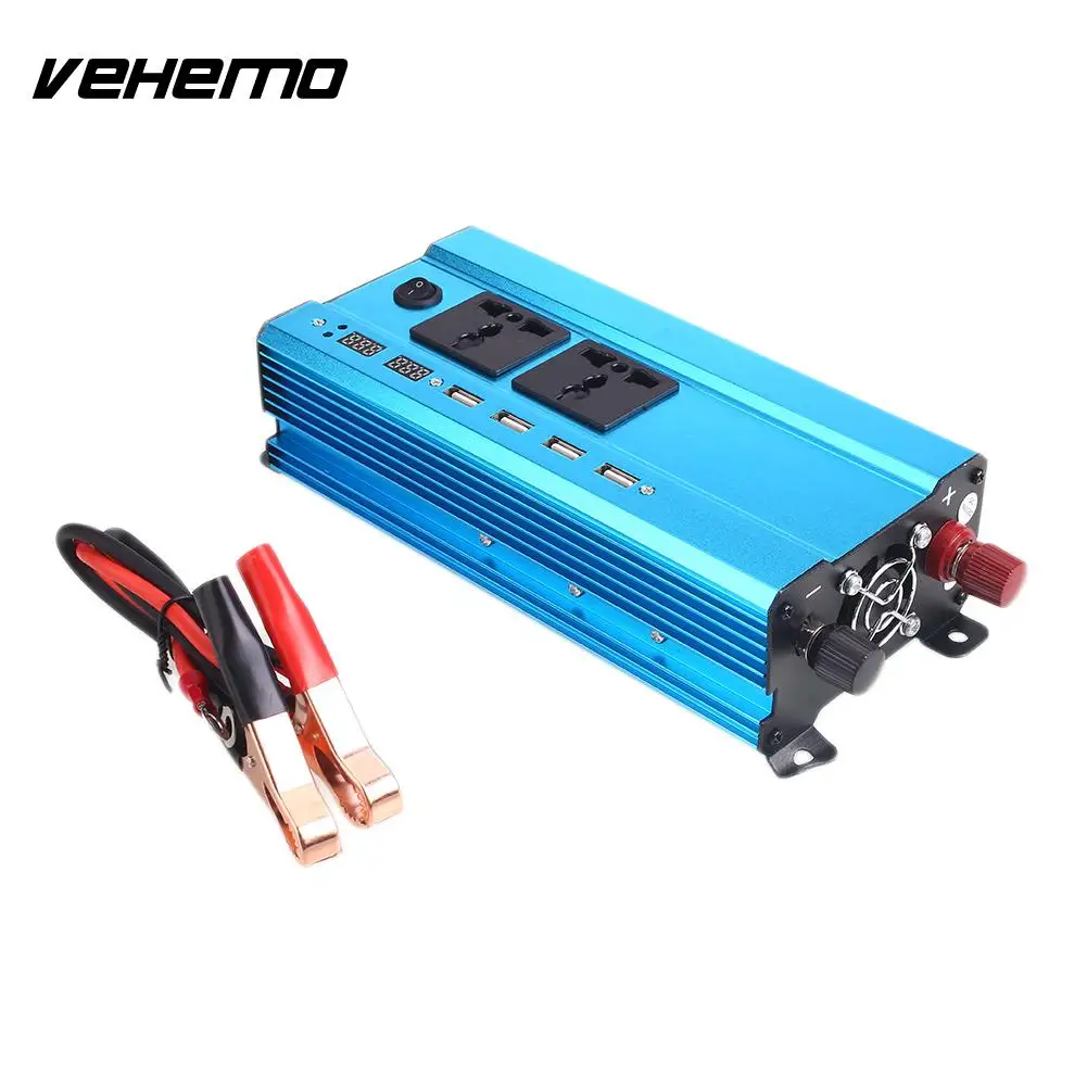 Vehemo 4USB Car Inverter Transformer Solar Power Inverter High Performance Power Supply Converter Outdoor Portable Adapter
Vehemo 4USB Car Inverter Transformer Solar Power Inverter High Performance Power Supply Converter Outdoor Portable Adapter