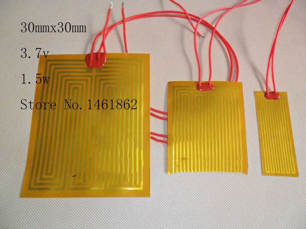 30x30 мм 3.7V1.5W нагревательный элемент 3D принтер PI пленка полиимидный нагреватель резиновый Электрический искусственный спутник промышленный ...
30x30 мм 3.7V1.5W нагревательный элемент 3D принтер PI пленка полиимидный нагреватель резиновый Электрический искусственный спутник промышленный ...
