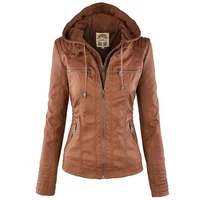 2018 Winter Faux Leather Jacket Women Casual Basic Coats Plus Size 7XL Ladies Basic Jackets Waterproof Windproof Coats Female 50 image