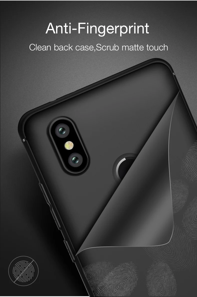 CAFELE Soft Phone Case for Xiaomi mi A2 6X Cover Silicone TPU Case for Xiaomi mi A2 6X Ultra Thin Foldable Seamless Fitted Cover