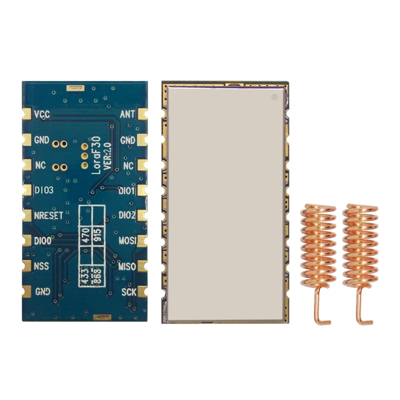 2pcs/lot Lora1276F30 - 27dBm sx1276 LoRa Module in 868MHz | 915MHz with long range 6Km to 8Km
2pcs/lot Lora1276F30 - 27dBm sx1276 LoRa Module in 868MHz | 915MHz with long range 6Km to 8Km