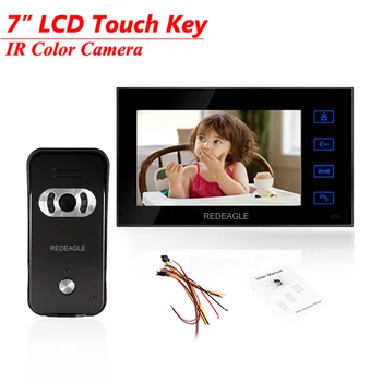 REDEAGLE Wired 7 inch LCD Touch Key Screen Video Door Phone Intercom System with 700TVL Night Vision 110 Degree Camera
REDEAGLE Wired 7 inch LCD Touch Key Screen Video Door Phone Intercom System with 700TVL Night Vision 110 Degree Camera