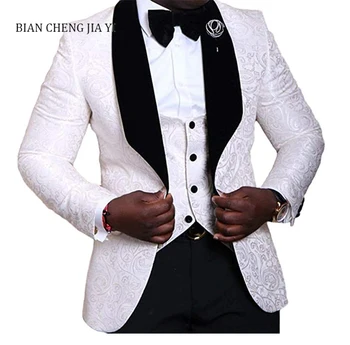 Mens Printed Shawl Lapel Formal Business 3 Piece Suit Groom Tuxedos Slim Fit Wedding Men Suit Single Breasted Blazer
Mens Printed Shawl Lapel Formal Business 3 Piece Suit Groom Tuxedos Slim Fit Wedding Men Suit Single Breasted Blazer