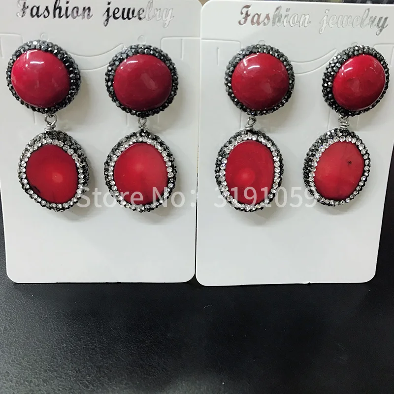 The red coral round eardrop is the classic artistic temperament of the best gift to give a gift of handmade earrings can be cust
The red coral round eardrop is the classic artistic temperament of the best gift to give a gift of handmade earrings can be cust