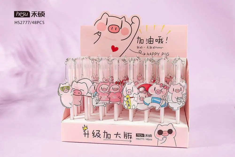 48pcs Creative Stationery Student Pen Pink girl heart pig Gel Pen Needle Black Ink Pen School Supplies Office Supplies 0.5mm
48pcs Creative Stationery Student Pen Pink girl heart pig Gel Pen Needle Black Ink Pen School Supplies Office Supplies 0.5mm