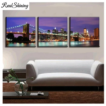 Triptych 5d Diy Diamond Painting"The Purple Night Of New York"Cross Stitch Needlework Full Square Diamond Embroidery FS3379
Triptych 5d Diy Diamond Painting"The Purple Night Of New York"Cross Stitch Needlework Full Square Diamond Embroidery FS3379