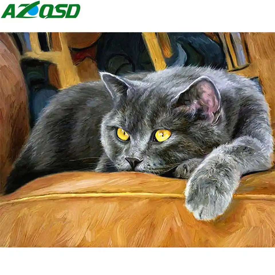 AZQSD Diamond Painting Cat Mosaic Diamond Embroidery Sale Animal Rhinestones Pictures Full Square Needlework Craft Kit Diy
AZQSD Diamond Painting Cat Mosaic Diamond Embroidery Sale Animal Rhinestones Pictures Full Square Needlework Craft Kit Diy