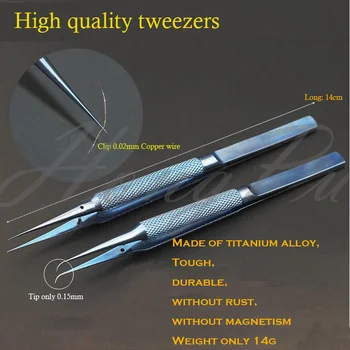 Professional Repair Tip Titanium alloy stainless steel Repair Strong fingerprint tweezers Chip Conductor Copper 0.02 mm Fly line
Professional Repair Tip Titanium alloy stainless steel Repair Strong fingerprint tweezers Chip Conductor Copper 0.02 mm Fly line