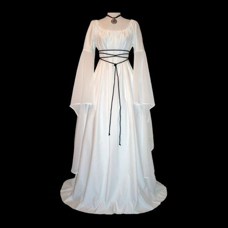 Women Costume Medieval Dress Gown Vintage Renaissance Gothic 5 Colors Beautiful Popular Long sleeve Round neck
Women Costume Medieval Dress Gown Vintage Renaissance Gothic 5 Colors Beautiful Popular Long sleeve Round neck