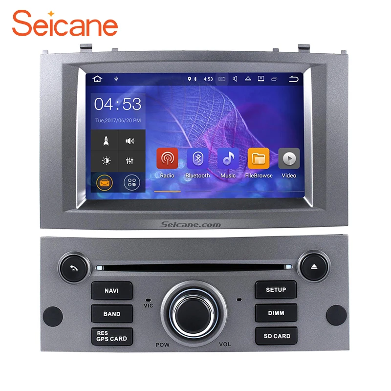 Seicane Android 7.1 Quad Core Car Head Unit Radio Player GPS Navigation for for 2004-2010 Peugeot 407 with AUX WIFI Bluetooth
Seicane Android 7.1 Quad Core Car Head Unit Radio Player GPS Navigation for for 2004-2010 Peugeot 407 with AUX WIFI Bluetooth
