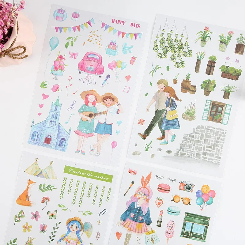 5pcs/pack Beautiful girl castle plant potted decoration paper sticker diy handmade album diary scrapbooking sticker Arts, Crafts
5pcs/pack Beautiful girl castle plant potted decoration paper sticker diy handmade album diary scrapbooking sticker Arts, Crafts