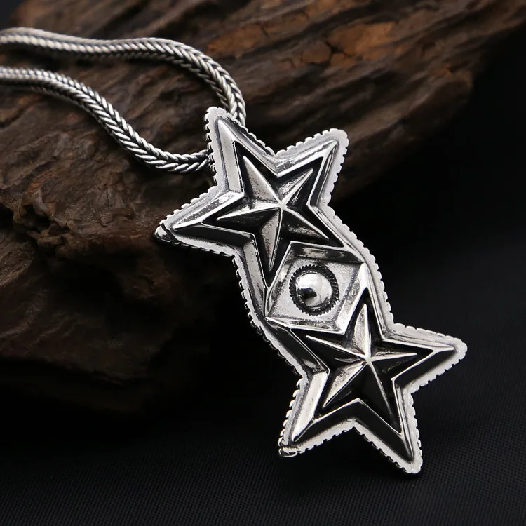 2019 New Asg Choker Necklace Wholesale S925 Pure Cody Asian Men Fashion Thai Is Punk Erlian Five-pointed Star Pendant Hanging
2019 New Asg Choker Necklace Wholesale S925 Pure Cody Asian Men Fashion Thai Is Punk Erlian Five-pointed Star Pendant Hanging