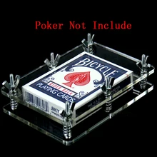 Crystal-Card Cardistry Magic-Accessory Restore Fans Flatten 1set