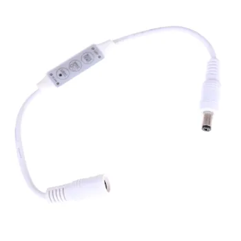 1PC DC Mini 3 Keys Single Color LED Controler Brightness Dimmer DC Plug For LED 3528 5050 Strip Light 12V 24V
1PC DC Mini 3 Keys Single Color LED Controler Brightness Dimmer DC Plug For LED 3528 5050 Strip Light 12V 24V