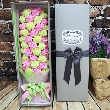 wholesale 33 roses soap flower bouquet the Qixi Festival Valentine's day to send his girlfriend on behalf of a wife
wholesale 33 roses soap flower bouquet the Qixi Festival Valentine's day to send his girlfriend on behalf of a wife