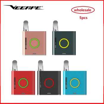 

5PCS Wholesale Veeape Vapmod VMOD Vape Kit 900mAh Preheat Battery 2 In 1 E Cigarette 1.2ml tank Wax Xtank Plus Tank Vaporizer