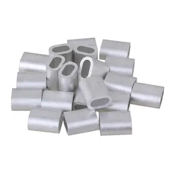 8mm Oval Shape Sliver Aluminum Crimping Loop Wire Rope Clip Sleeves Clamps for M8 Wire Rope Pack of 30
8mm Oval Shape Sliver Aluminum Crimping Loop Wire Rope Clip Sleeves Clamps for M8 Wire Rope Pack of 30