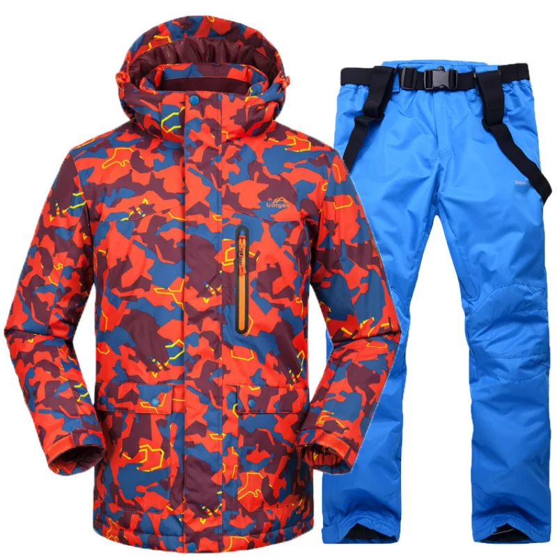 Thermal Men's Outdoor Ski Suit Windproof Waterproof Thermal Snowboard Snow Male Skiing Jacket and Pants 2 Pcs Sets
Thermal Men's Outdoor Ski Suit Windproof Waterproof Thermal Snowboard Snow Male Skiing Jacket and Pants 2 Pcs Sets