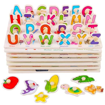 Montessori Educational Toys Children Wooden Toys Alphabet Wooden Puzzle with Knobs Montessori Materials Sensorial UD0564H
Montessori Educational Toys Children Wooden Toys Alphabet Wooden Puzzle with Knobs Montessori Materials Sensorial UD0564H