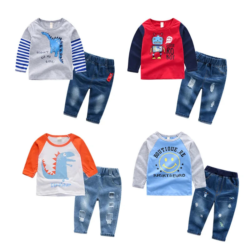 Toddler boy clothes Cartoon T-shirt+Denim Jeans Shorts Pants Sport Suits 2PCS Outfits Set boutique kids clothing 2 3 4 5 6 Years
Toddler boy clothes Cartoon T-shirt+Denim Jeans Shorts Pants Sport Suits 2PCS Outfits Set boutique kids clothing 2 3 4 5 6 Years