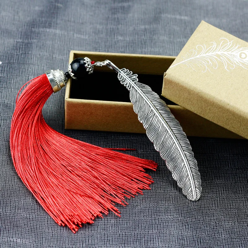 Classical Tassel Feather Metal Bookmark Chinese Style Book Markers Christmas Gifts for Teachers Student Prize School Supplies
Classical Tassel Feather Metal Bookmark Chinese Style Book Markers Christmas Gifts for Teachers Student Prize School Supplies