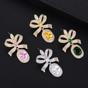 GODKI 36mm Elegant Bowknot Flower Drop Fashion Cubic Zirconia Women Dress Engagement Party Wedding Bridal Earring Jewelry
GODKI 36mm Elegant Bowknot Flower Drop Fashion Cubic Zirconia Women Dress Engagement Party Wedding Bridal Earring Jewelry