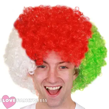 WHITE RED GREEN AFRO WIG WELSH FLAG EURO FOOTBALL RUGBY SUPPORTER FANCY DRESS
WHITE RED GREEN AFRO WIG WELSH FLAG EURO FOOTBALL RUGBY SUPPORTER FANCY DRESS