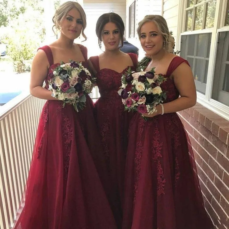 Cheap Bridesmaid Dresses vestido madrinha Burgundy Wedding Guest Party Dress Maid Of Honor Long Bridesmaid Dress Tulle
Cheap Bridesmaid Dresses vestido madrinha Burgundy Wedding Guest Party Dress Maid Of Honor Long Bridesmaid Dress Tulle
