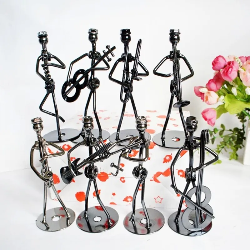 A Set Of 8 Pieces Metal Band Statue Player Iron Statue Abstract Painting Instrument Home Decoration Handicraft Gift Home
A Set Of 8 Pieces Metal Band Statue Player Iron Statue Abstract Painting Instrument Home Decoration Handicraft Gift Home