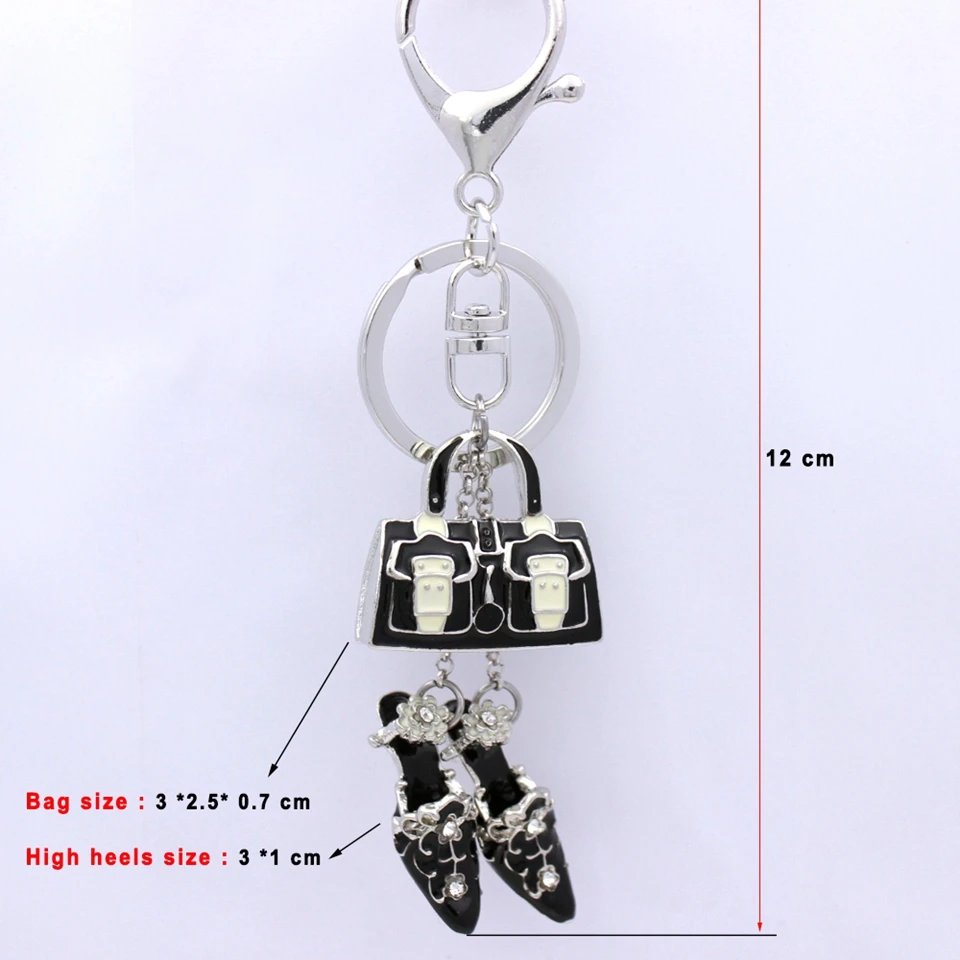 Crystal High Heel Shoes Bag Keychain (7)