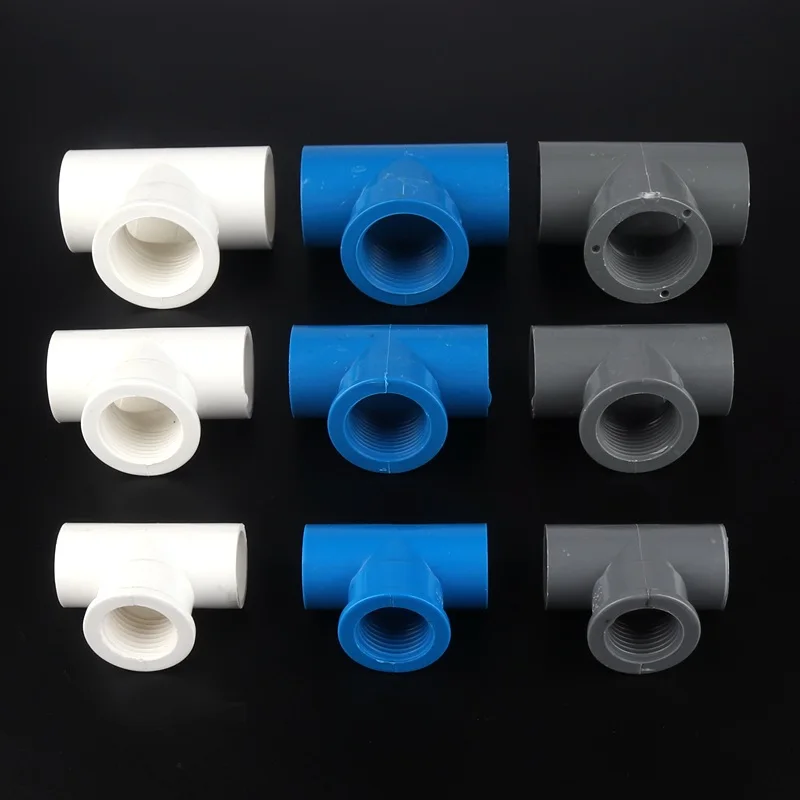 2pcs 1/2, 3/4, 1Inch PVC Tee Connector Female Thread PVC 3 Way Adapters Home Garden Irrigation High Quality PVC Fittings
2pcs 1/2, 3/4, 1Inch PVC Tee Connector Female Thread PVC 3 Way Adapters Home Garden Irrigation High Quality PVC Fittings