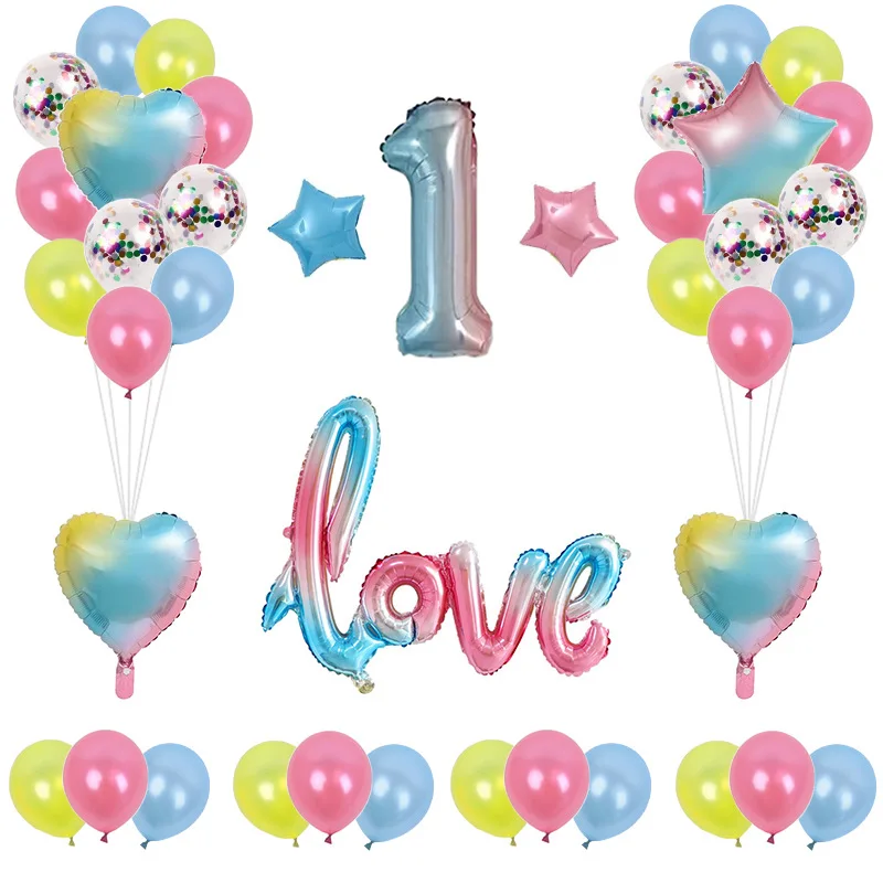 Gradient color set happy birthday party decoration anniversary aluminum film balloon wholesale
Gradient color set happy birthday party decoration anniversary aluminum film balloon wholesale