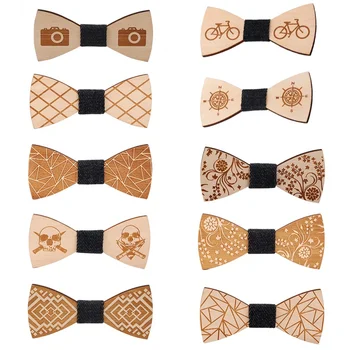 Wood Bow Tie For Men's Suit Groom Wedding Party Men Formal Wear Business Cravat tie Clothing Accessories 10 Engraved Patterns
Wood Bow Tie For Men's Suit Groom Wedding Party Men Formal Wear Business Cravat tie Clothing Accessories 10 Engraved Patterns