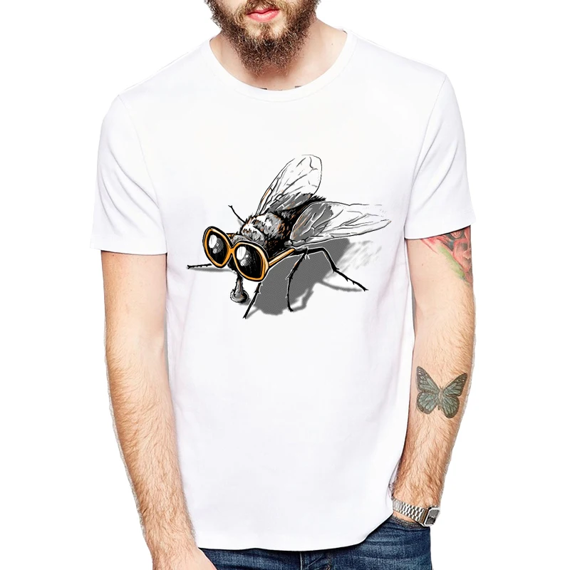 2019 New Fashion O-Neck Active Personalized sketch 3d animal design white T Shirt Fly Glasses Printed Short Sleeve T Shirts Men
2019 New Fashion O-Neck Active Personalized sketch 3d animal design white T Shirt Fly Glasses Printed Short Sleeve T Shirts Men