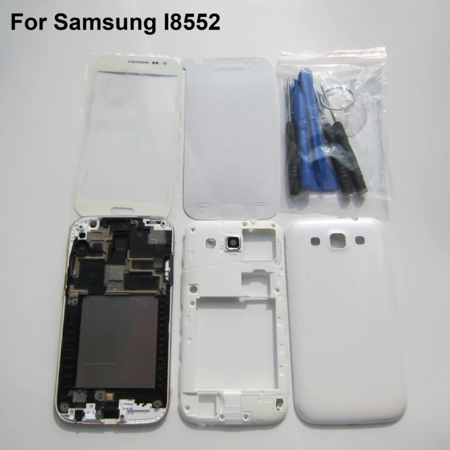 For Samsung Galaxy Win i8552 i8550 GT-i8552 GT-i8550 8552 8550 Full Housing Parts Touchscreen Front Glass Frame Middle Back Case
For Samsung Galaxy Win i8552 i8550 GT-i8552 GT-i8550 8552 8550 Full Housing Parts Touchscreen Front Glass Frame Middle Back Case