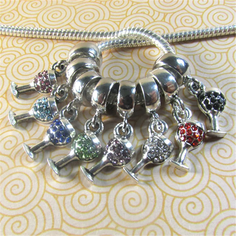 10pcs/lot Crystal Wine Glass Slide Spacer Big Hole Charm Bead Fit European Style Bracelet or Necklace
10pcs/lot Crystal Wine Glass Slide Spacer Big Hole Charm Bead Fit European Style Bracelet or Necklace