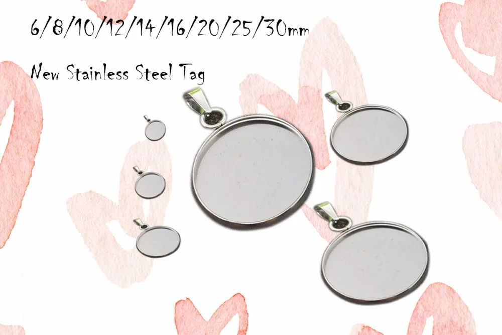 20pcs Stainless Steel Round Pendant Base Blanks Cabochon Setting Tray Fit 6-30mm Glass Cabochon Bases For DIY Jewelry Making
20pcs Stainless Steel Round Pendant Base Blanks Cabochon Setting Tray Fit 6-30mm Glass Cabochon Bases For DIY Jewelry Making