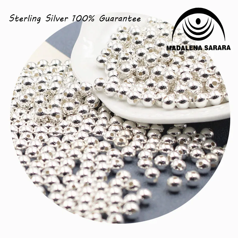 MADALENA SARARA 3mm4mm5mm Sterling Silver Crimp End Beads Jewelry Findings And Componet S925 Beads For Jewelry Making Handcraft
MADALENA SARARA 3mm4mm5mm Sterling Silver Crimp End Beads Jewelry Findings And Componet S925 Beads For Jewelry Making Handcraft