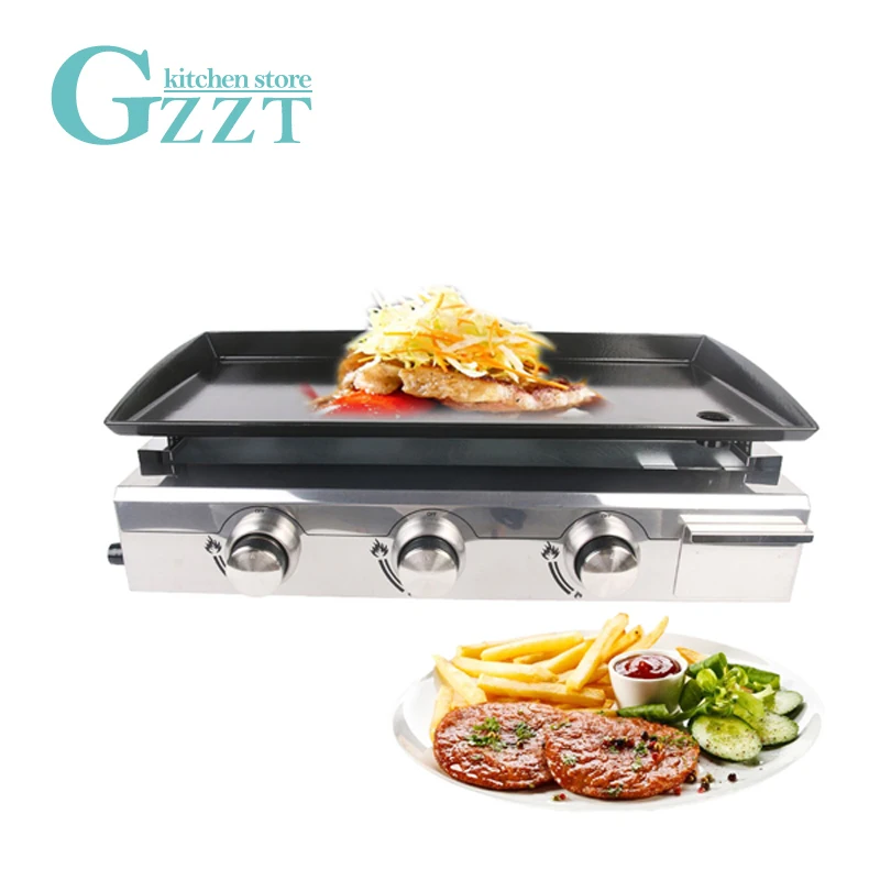 LPG Gas Griddle Plancha Grill Gas BBQ Grill 3 Burners CE 84x34cm Cooking Plate Outdoor Grill Outdoor Camping Barbecue Tool
LPG Gas Griddle Plancha Grill Gas BBQ Grill 3 Burners CE 84x34cm Cooking Plate Outdoor Grill Outdoor Camping Barbecue Tool