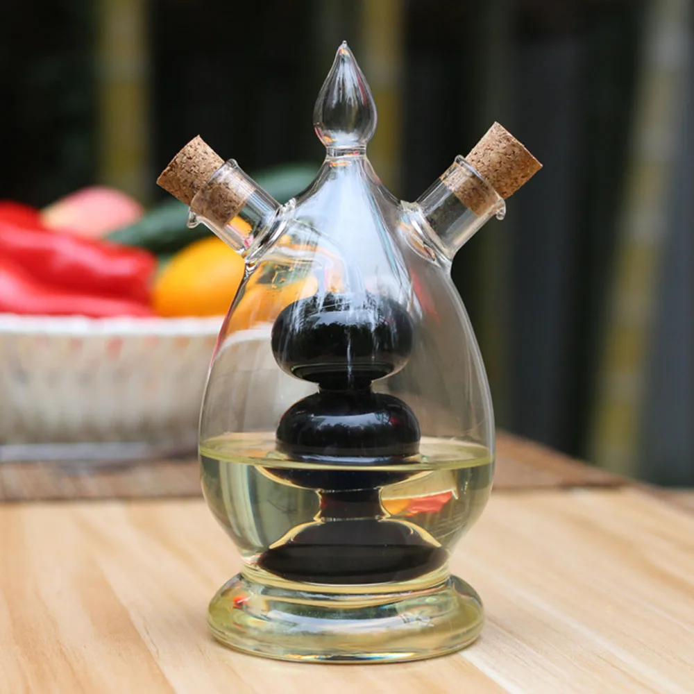 Glass Oil vinegar transparent Glass 2-in-1 vinegar bottle Fruit tea Red wine Spice Jars Kitchen dining table Soy sauce bottle
Glass Oil vinegar transparent Glass 2-in-1 vinegar bottle Fruit tea Red wine Spice Jars Kitchen dining table Soy sauce bottle