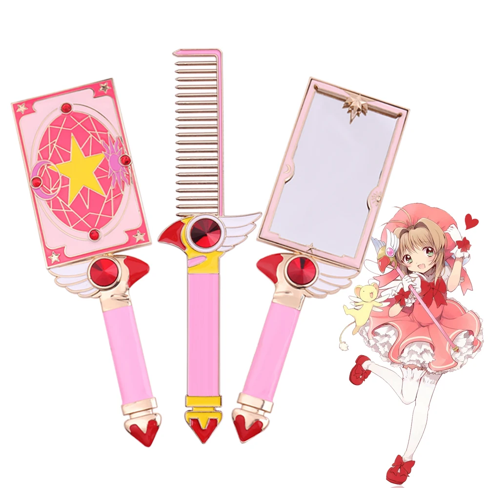 Ladies Square Makeup Hand Hold Big Bird Head Mirror and Comb 19.5cm Princess Cardcaptor Sakura Card Makeup Dresser Beauty Mirror
Ladies Square Makeup Hand Hold Big Bird Head Mirror and Comb 19.5cm Princess Cardcaptor Sakura Card Makeup Dresser Beauty Mirror
