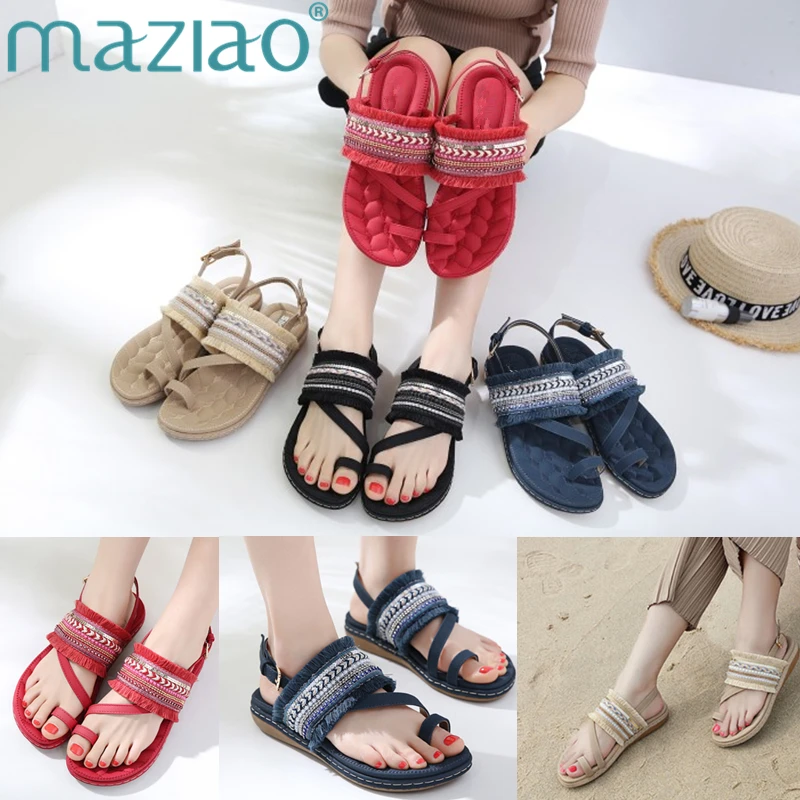 Flat Sandals Women Summer Sandalen Soft Leather Gladiator Beach Sandal Female Flat Heel Zapatos Mujer Zip Plus Size 35-42 MAZIAO
Flat Sandals Women Summer Sandalen Soft Leather Gladiator Beach Sandal Female Flat Heel Zapatos Mujer Zip Plus Size 35-42 MAZIAO