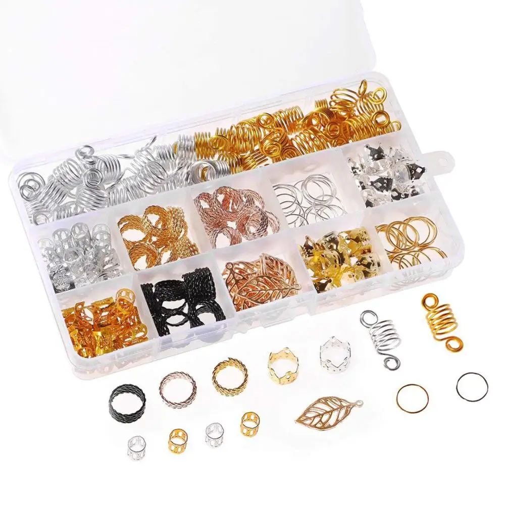 200pcs Mixed Style Metal Hair Coil Hair Beads For Braids Punk Cuffs Beads Dreadlocks Hair Braid Tool For Women Men Hair Jewelry
200pcs Mixed Style Metal Hair Coil Hair Beads For Braids Punk Cuffs Beads Dreadlocks Hair Braid Tool For Women Men Hair Jewelry