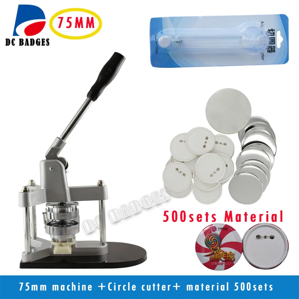 Free Shipping Aluminium Button Machine with 500set Button +Circle Cutter Interchangeable Moulds and Badge Maker Button Machine
Free Shipping Aluminium Button Machine with 500set Button +Circle Cutter Interchangeable Moulds and Badge Maker Button Machine