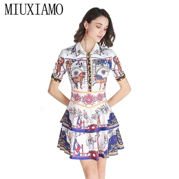 MIUXIMAO High Quality 2019 Luxurious Spring&Summer Dress Diamonds Flower Print Eleghant Casual Dress Women vestido
MIUXIMAO High Quality 2019 Luxurious Spring&Summer Dress Diamonds Flower Print Eleghant Casual Dress Women vestido